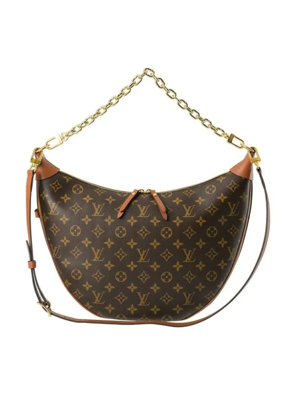 Louis Vuitton Handbag Loop Hobo Brown